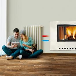 Heating your radiators with wood and pellet appliances