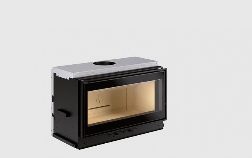 One Piece Firebox Compact E C A Mc 90 44 With Natural Convection For Wood Fireboxes Piazzetta